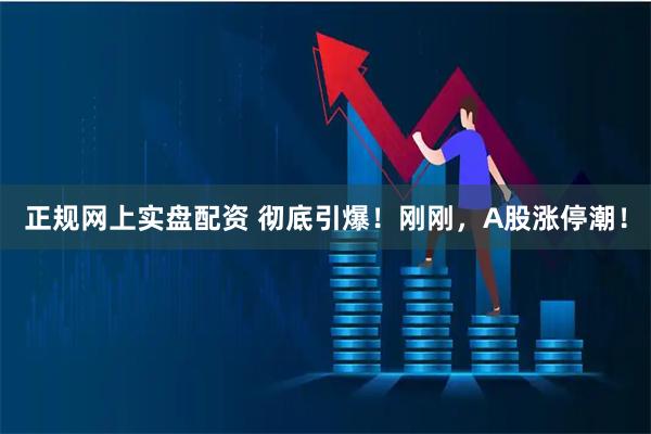 正规网上实盘配资 彻底引爆！刚刚，A股涨停潮！